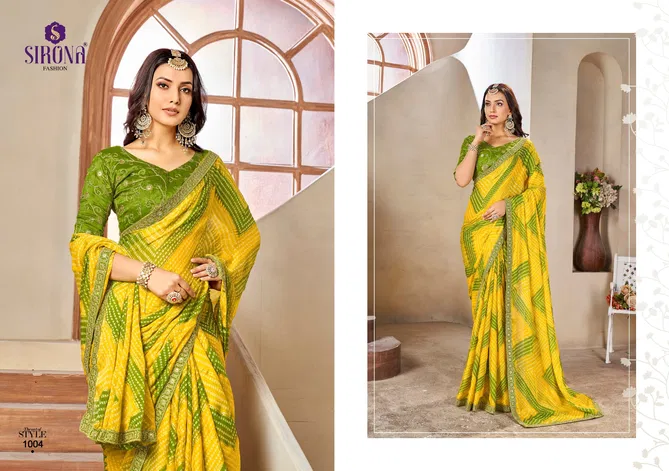 Shraddha By Sirona Silk Moss Chiffon Surat Sarees Wholesale Market