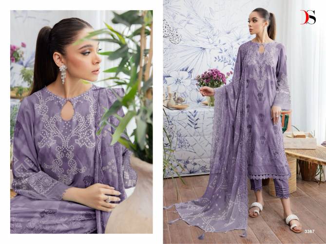 Deepsy Nureh Gardenia 24 Cotton Embroidery Pakistani Salwar Suit Catalog