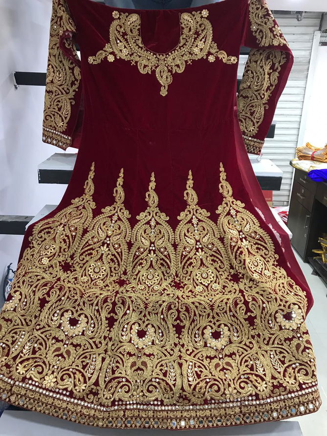 SN 1013 New Launch of Heavy Designer Wedding Anarkali Suit With Heavy Work   