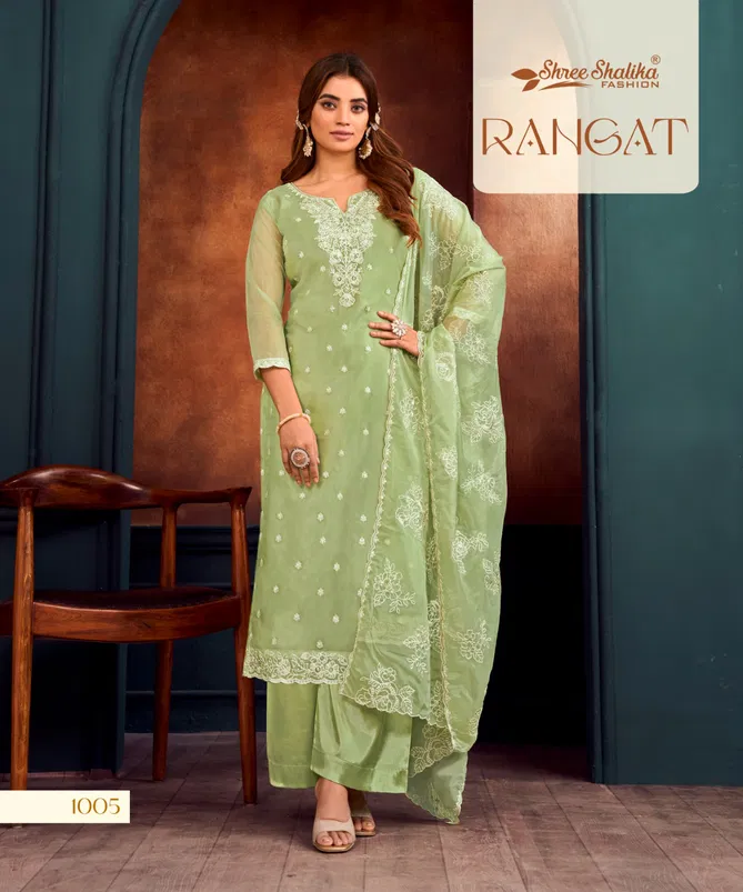 Rangat By Shree Shalika Organza Designer Salwar Kameez Wholesale Price