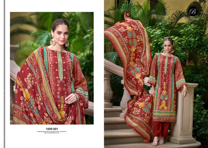 Sanjeeda By Belliza Jam Cotton Printed Dress Material Suppliers In India