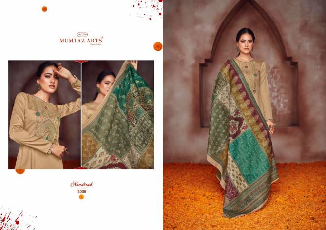 Mumtaz Naadirah 2 New Festive Wear Jam Satin Designer Salwar Kameez Collection