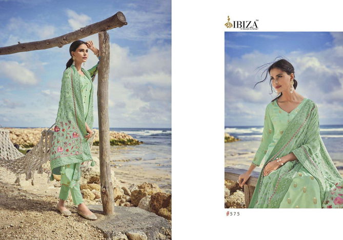 Ibiza Enara Fancy Festive Wear Pure Russian Silk Jacquard Designer Heavy Dress Material Collection
