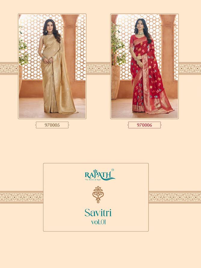 Savitri Vol 1 By Rajpath Soft Banarasi Silk Saree Wholesale Shop In India