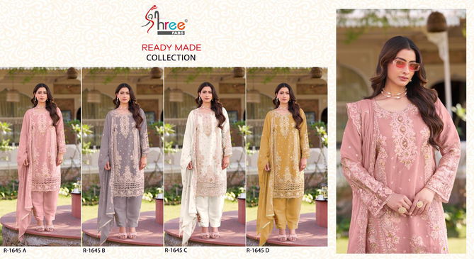 R 1645 By Shree Fabs Chiffon Pakistani Readymade Suits Exporters In India