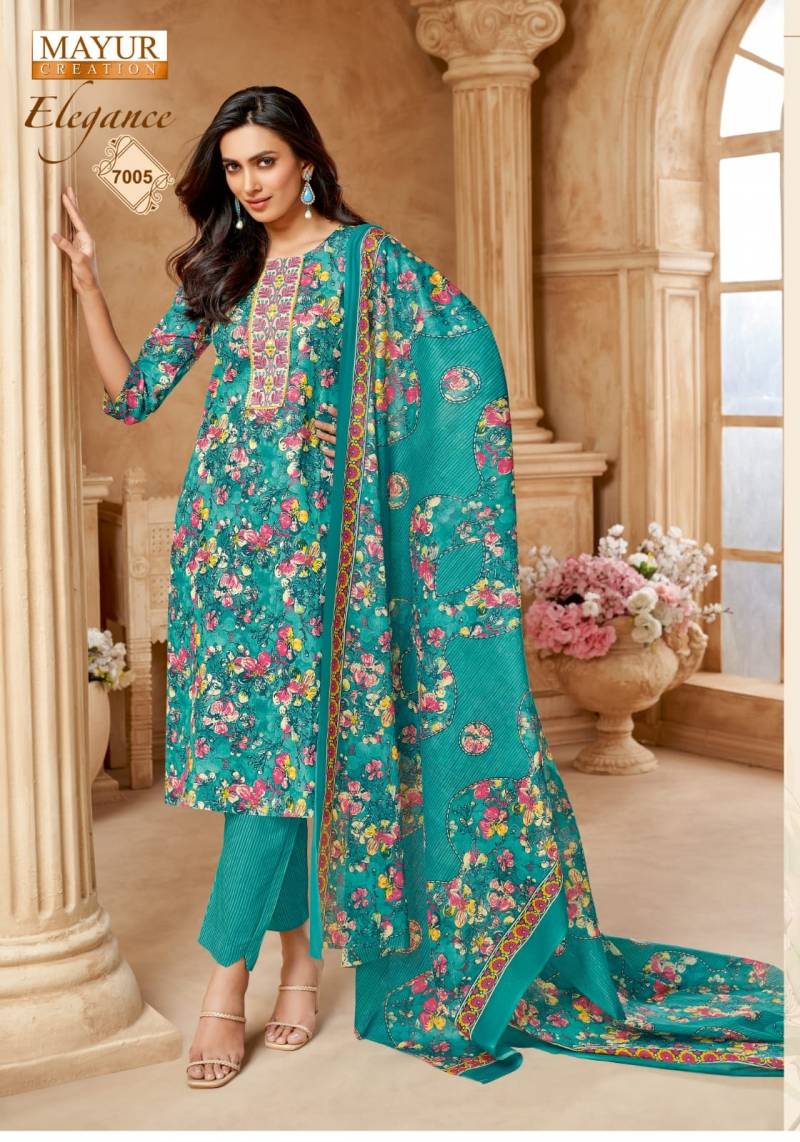 Elegance Vol 7 By Mayur Printed Dress Material Wholesale Market In Surat