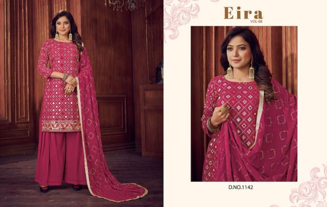 Eira 8 New Heavy Designer Wedding Wear Georgette Embroidery Salwar Kameez Collection