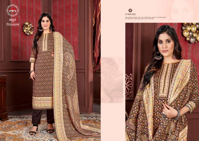 Masoom By Alok Suits Printed Pashmina Dress Material Catalog