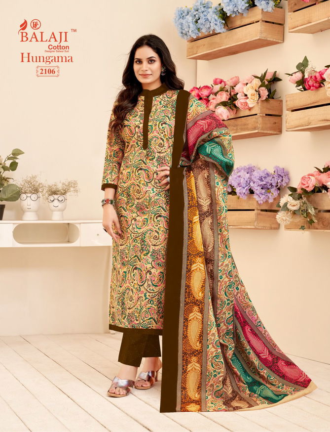 Hungama Vol 21 By Balaji Pure Cotton Printed Dress Material Online Wholesale