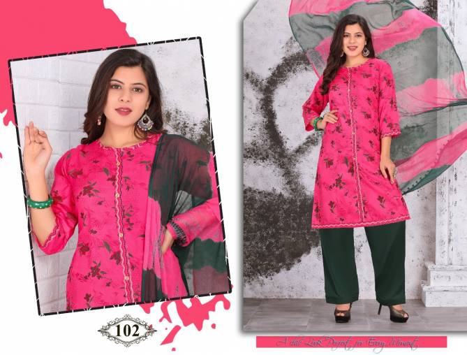 Magnet Regular Wear Printed Rayon Designer Fancy Ready Made Collection
