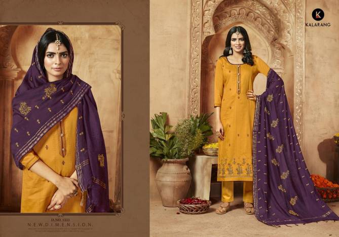 ZIYAA Jam Silk Cotton With Embroidery Work & Fancy  Buttons Designer Party wear and Festival Wear Collections
