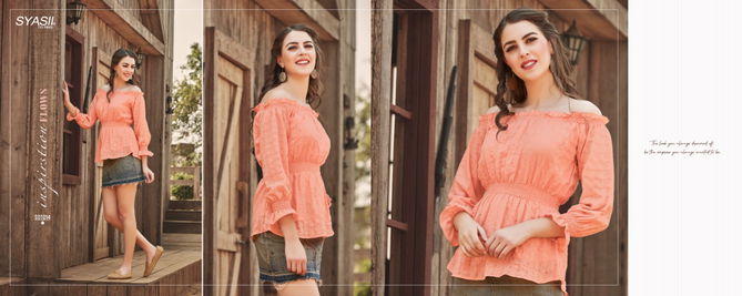 Syasii Summer Beauty Fancy Elegant Latest fancy Heavy Western Ladies Top Collection