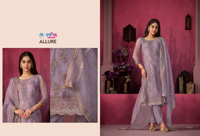 Allure By Vipul Organza Chiffon Salwar Kameez Wholesale Market In Surat