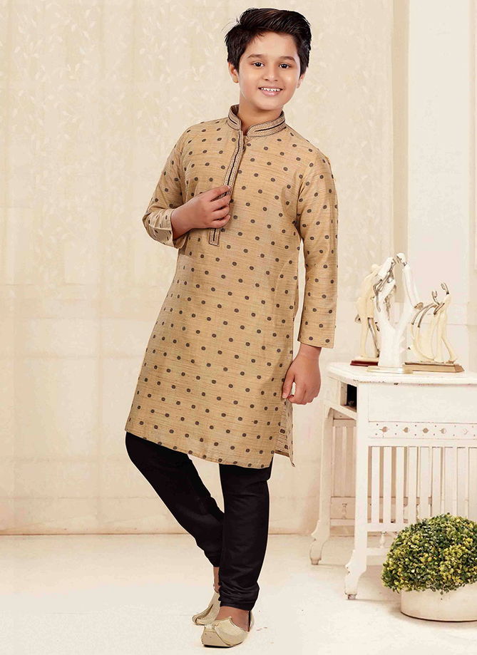 PRANAB New Fancy Festival Wear Poly Jacquard Kids Latest Designer Kurta Pajama Collection