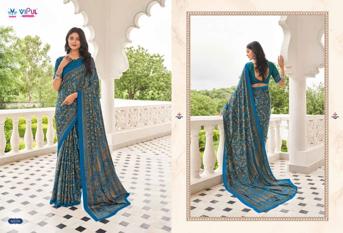 Heritage Silk Vol 11 By Vipul Crepe Daily Wear Sarees Exporters In India