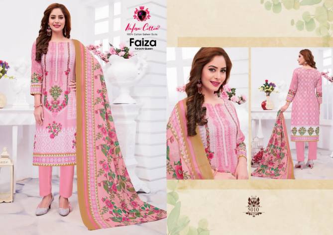 Nafisa Faiza Karachi Queen Vol-5 Printed Casual Wear Cotton Dress Material