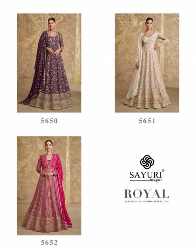 Royal By Sayuri Designer Georgette Readymade Suits Wholesale Online