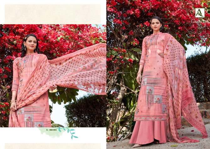 Alok Gujariaa Fancy Cotton Casual Wear Pure Zam Cotton Digital Print with Swarovski Diamond  Dress Material Collection
