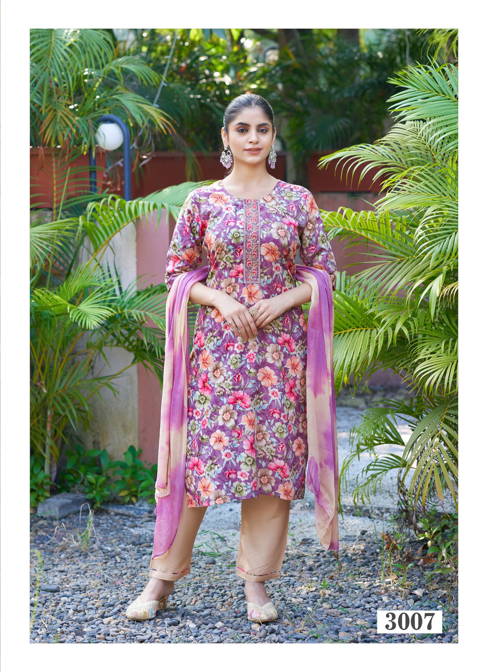 Apsara Vol 3 By Poonam Rayon Foil Printed Kurti With Bottom Dupatta Orders In India