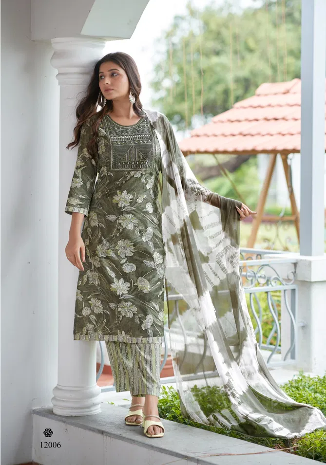 Shagun Vol 12 By Mystic 9 Rayon Kurti With Bottom Dupatta Wholesale Online