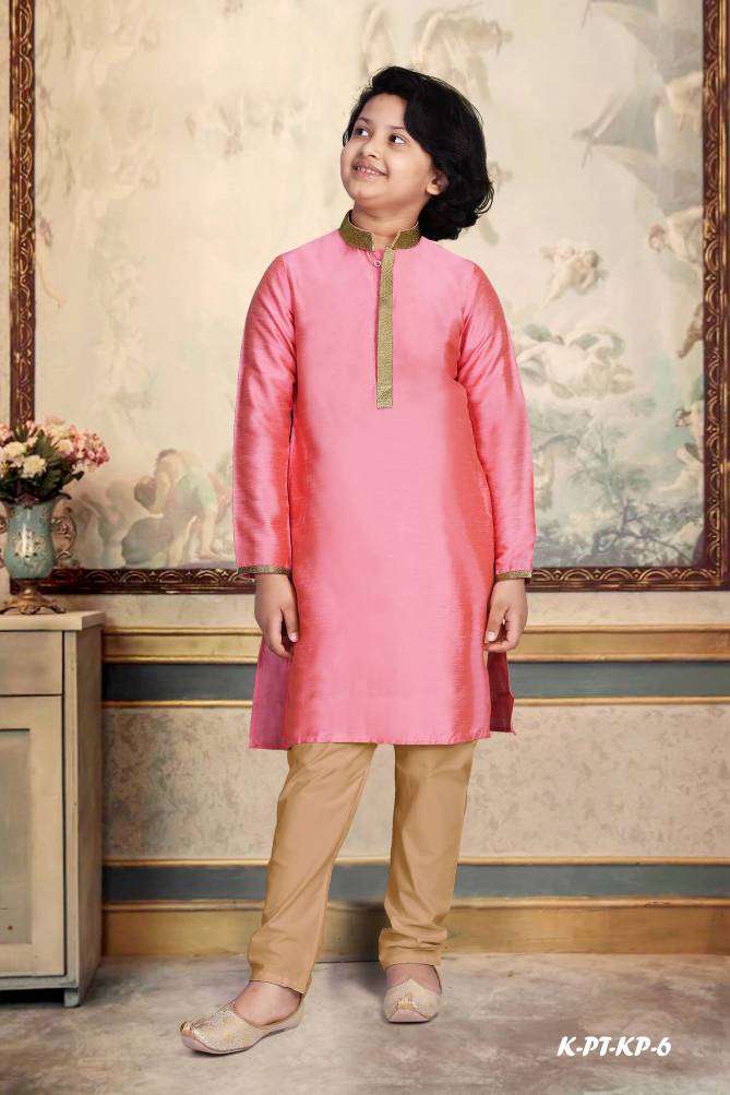 PARTH Exclusive Festive Wear Dupain Silk Kids Latest Kurta Pajama Collection
