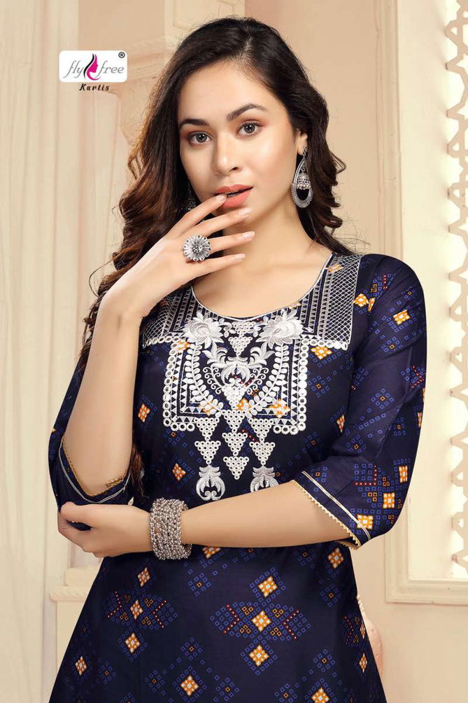 Fly Free Senorita Fancy Designer Ethnic Wear Anarkali Long Kurti Collection