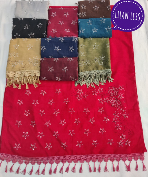 Lilan Flower 6 Latest Casual Wear Cotton Hijab Collection