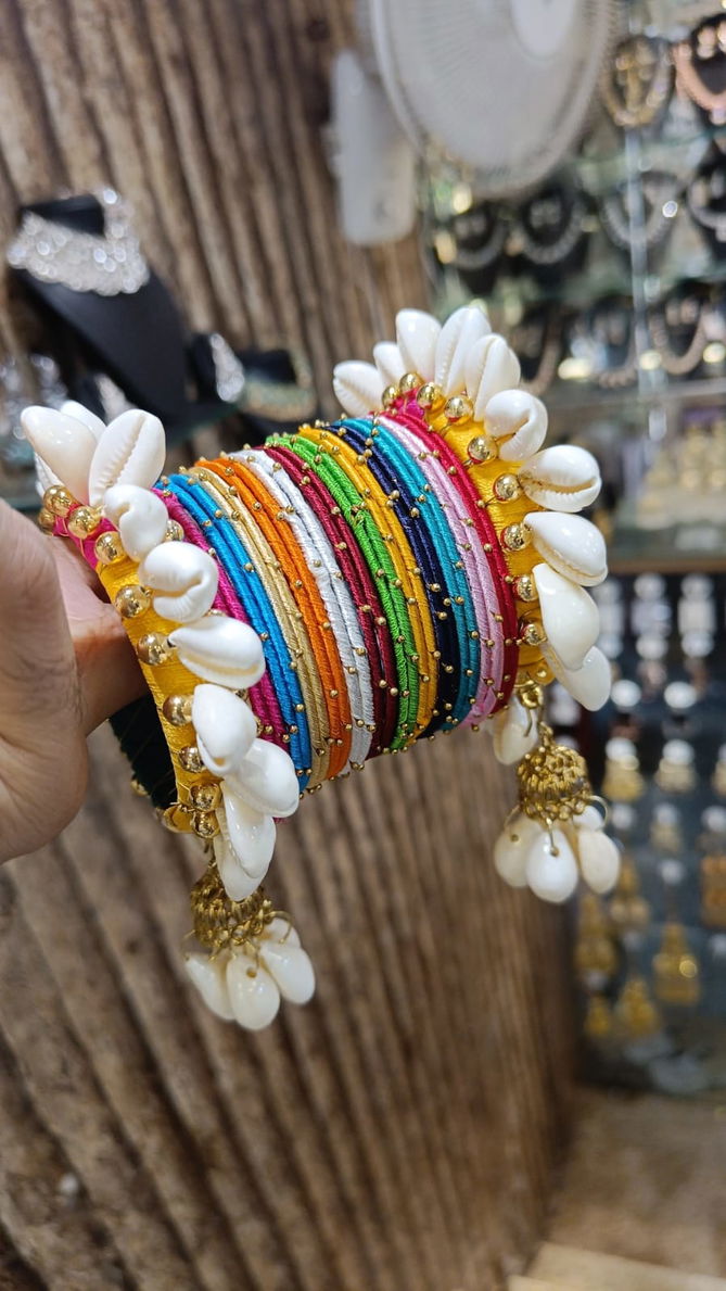 Khodi Multi Colour Navratri Special Bangles Set Wholesale Online
