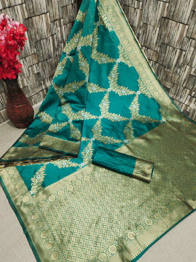 Maahi 3 Latest Fancy Designer Heavy Casual Wear Banarasi Silk Saree Collection
