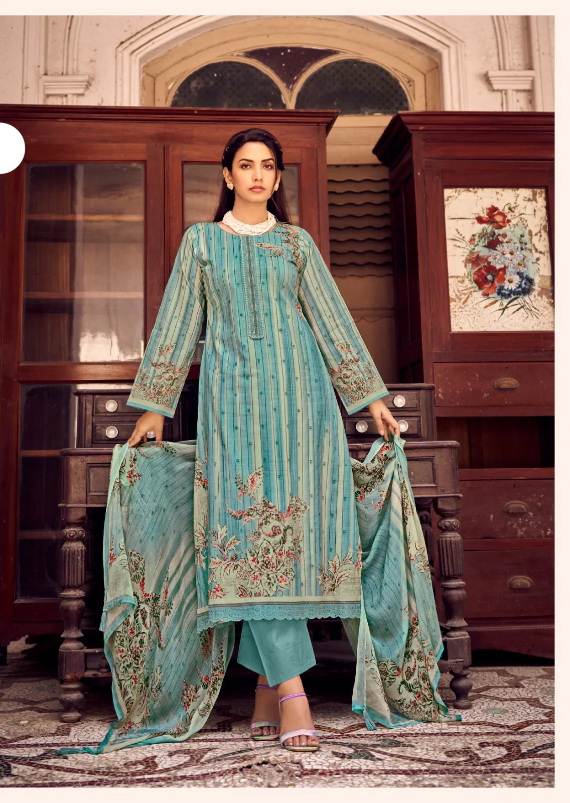 Rohi By Sadhana Lawn Cotton Digital Printed Dress Material Suppliers In India