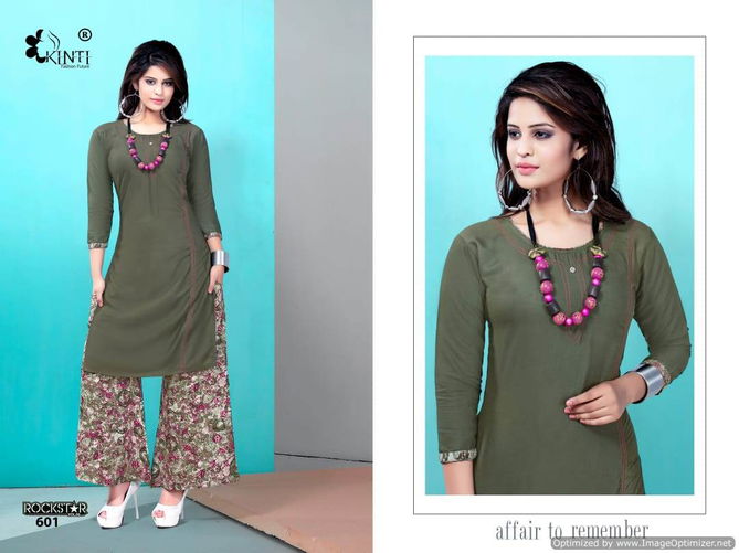 Kinti Rock Star 6 Premium Rayon Latesy Fancy Regular Wear Kurtis Collection