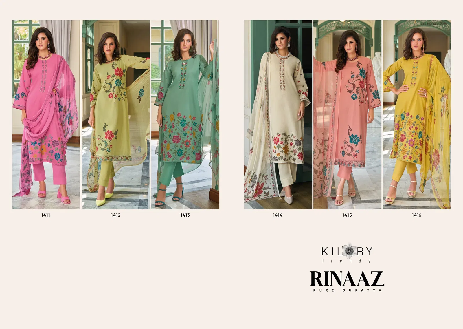 Rinaaz By Kilory Lawn Cotton Digital Printed Salwar Kameez Wholesale Online