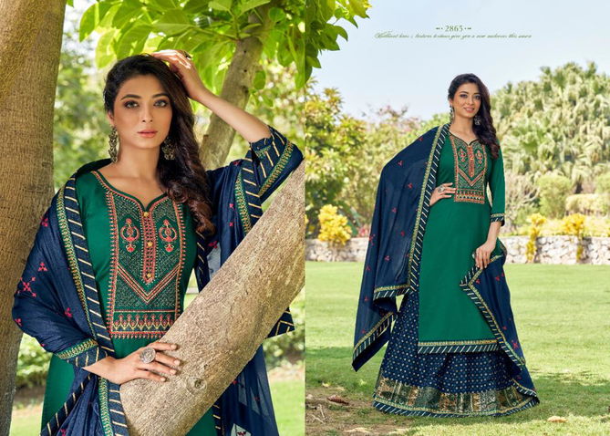 RANGOON MASTANI Latest Designer Fancy Wedding Wear Jam Silk With Heavy Embroidery Work Readymade Salawar Suit Collection