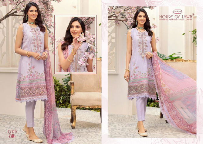 House Of Lawn Noor Fancy Wear Lawn Cotton Pakistani Salwar Kameez Collection