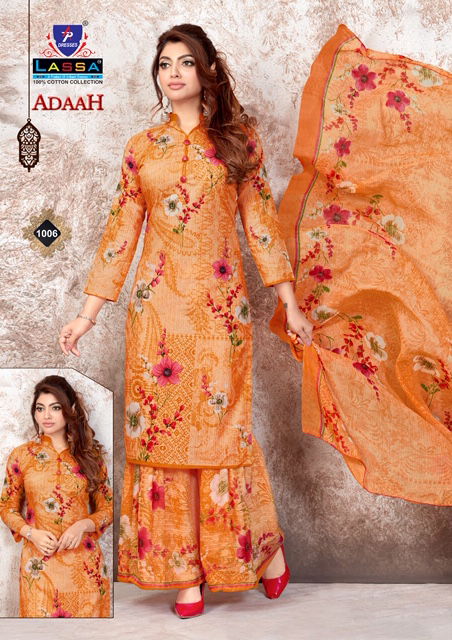 Lassa Adaah Latest Daily Wear Printed Pure Cottom Dress Material Collection 