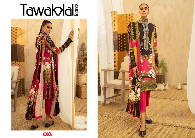 Tawakkal Opulence Latest Fancy Designer Regular Casual  Luxury Cotton 3 Pure Cotton Karachi Dress Material Collection
