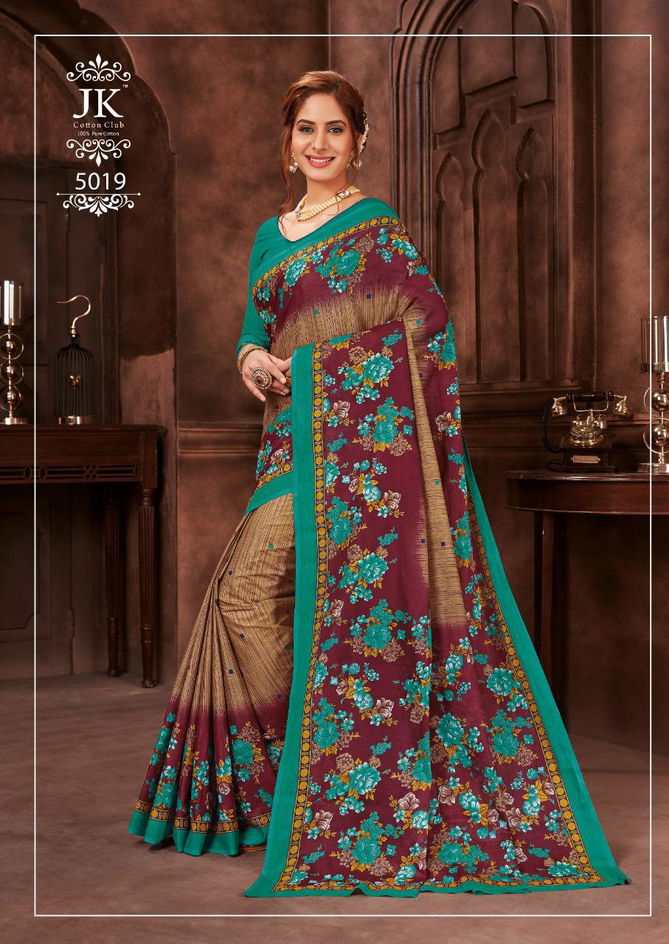 Jk Tulsi Avantika Vol 5 Latest Printed Cotton Regular Wear Saree Collection 