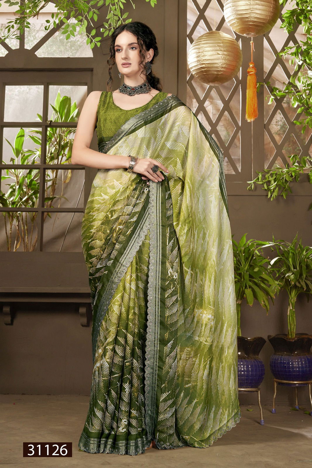 Alyson Vol 4 By Vallabhi Chiffon Printed Saree Exporters In India