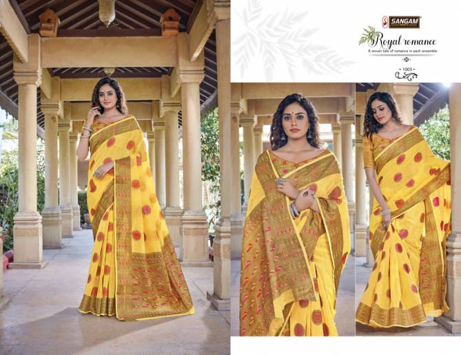 Sangam Gautami Latest Fancy Designer Festive Wear Cotton Handloom Sarees Collection
