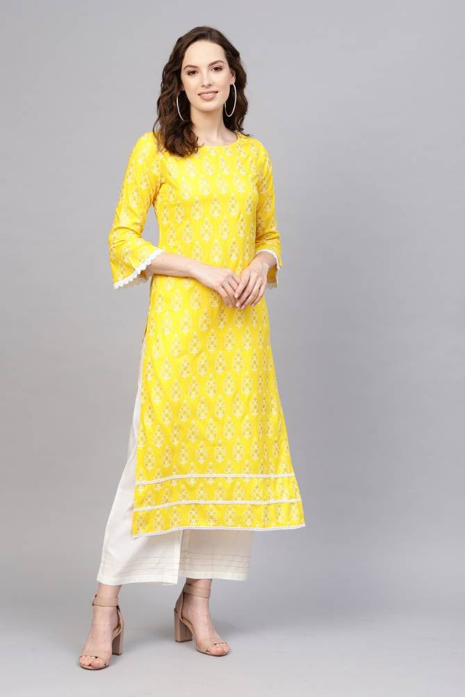 Era Pankh 4 Casual Wear Designer Printed Regular Wear Cotton Kurti With Flex Bottom Collection
