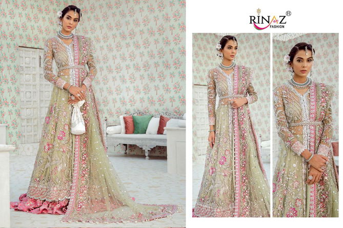 Rinaz Rim Zim 4 Heavy Wedding Wear Butterfly Net With Embroidery And Diamond Work Top With Dupatta Pakistani Salwar Suits Collection
