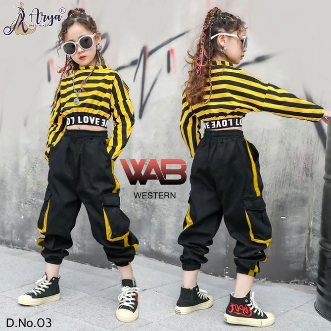 Web Western Children By Arya Lycra Digital Print Kids Girlswear Catalog