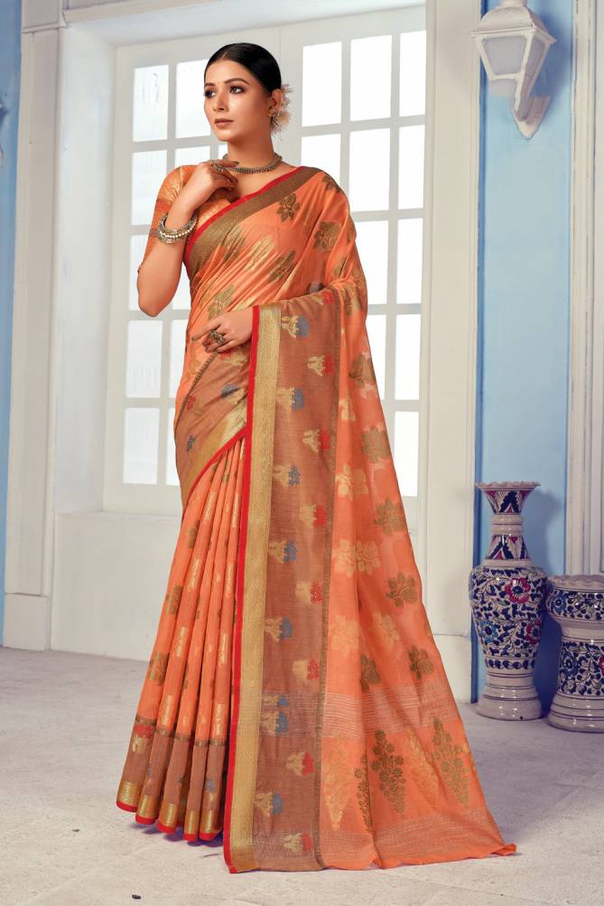 Sangam Deepika Latest Festive Wear Handloom Cotton Fancy Designer Sarees Collection