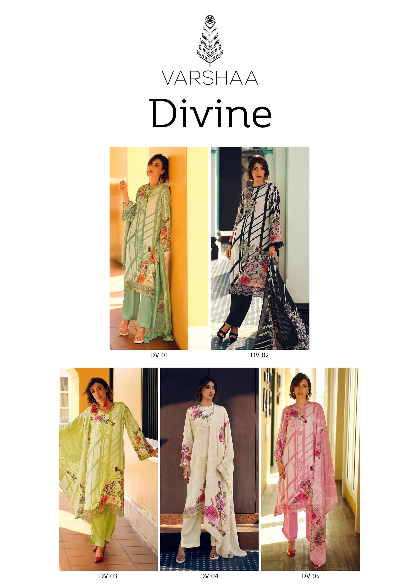 Divine By Varsha Viscose Printed Designer Salwar Suits Wholesale Price In Surat