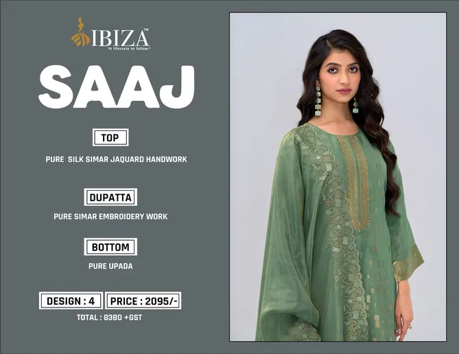 Saaj By Ibiza Silk Simar Designer Salwar Kameez Wholesale Shop In Surat