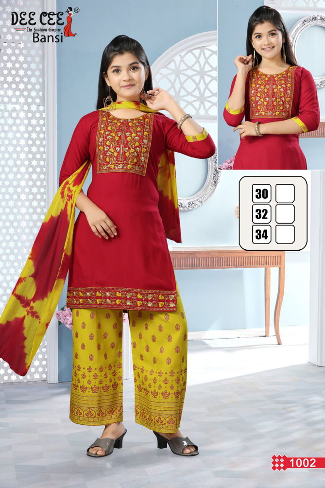 Bansi By Deecee Kids Girl Wear Kurti With Bottom Dupatta Orders In India