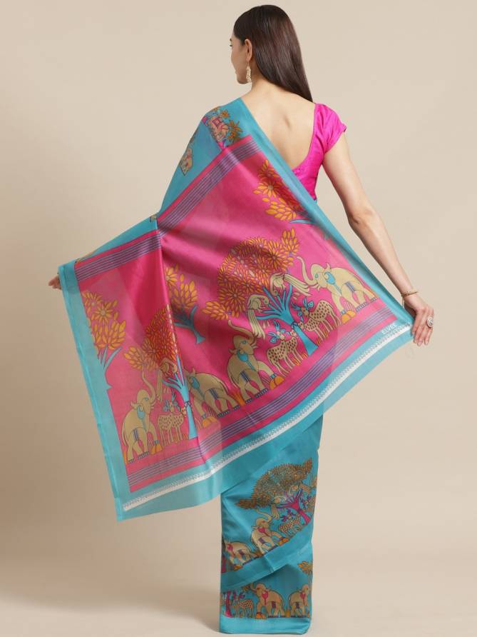 Bhagalpuri 3 Ethnic Festive Daily Wear Silk Sarees Collection