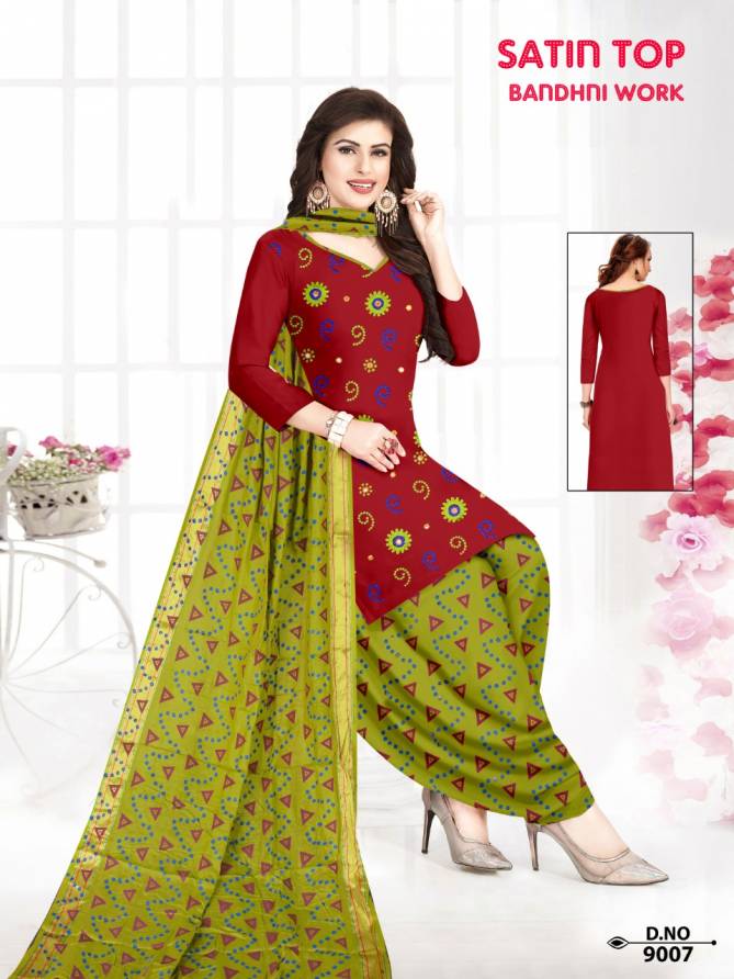 Satin Bandhej Work Latest Fancy Casual Regular Wear Printed Cotton Collection
