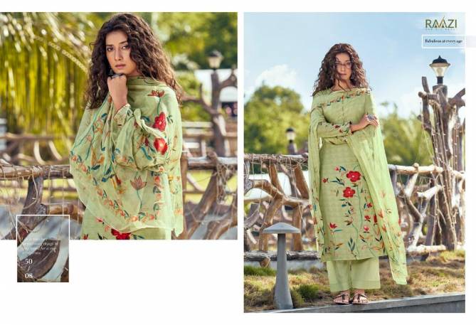 Raazi Mehar 2 Exclusive Cotton Digital Printed Festive Wear Salwar Kameez Collection
