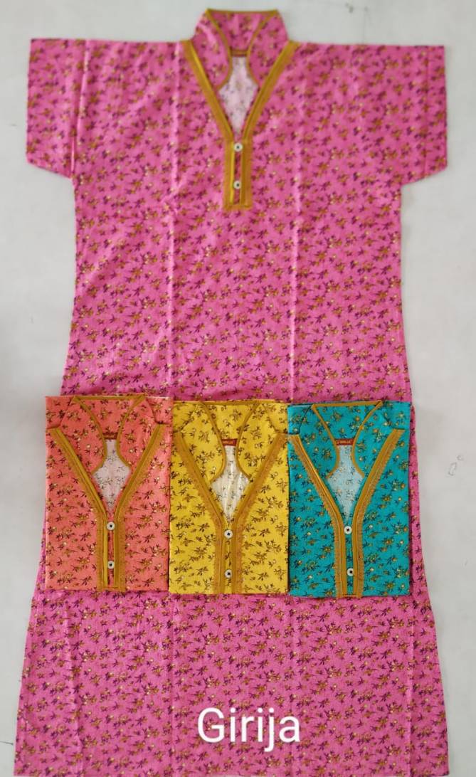 Cotton Nighty 124 Comfortable Night Wear Cotton Printed Nighty Collection

